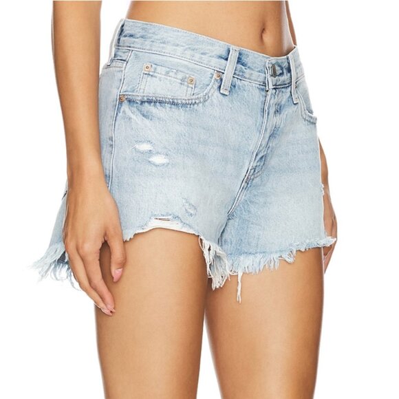 Pistola Gigi Low Rise Cut Off Short - Vivid Distressed, Size 25 - Picture 2 of 6